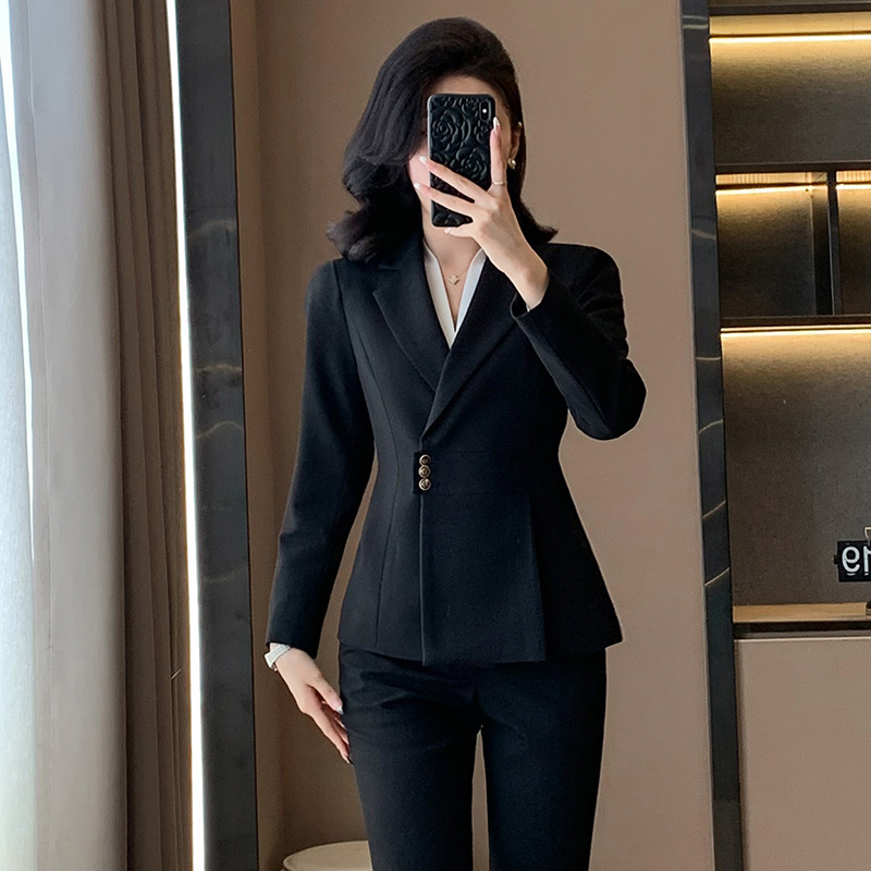 Women Formal Wear Shirt And Pant - 秋冬向けプロフェッショナルレディーススーツ、エレガントな女神スタイル、ホテルの受付係、管理職、フォーマルウェアに最適