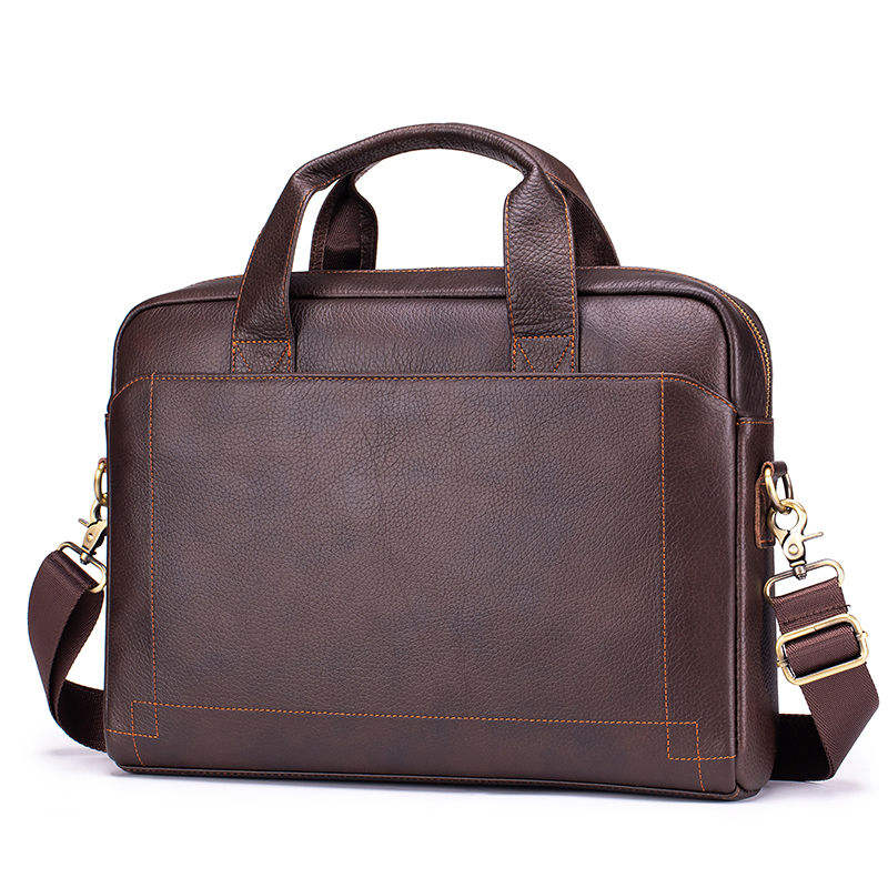 Structured Handbag Work - 本革メンズビジネスブリーフケース大容量ラップトップバッグ多ポケット耐久性のあるオフィスワークハンドバッグ