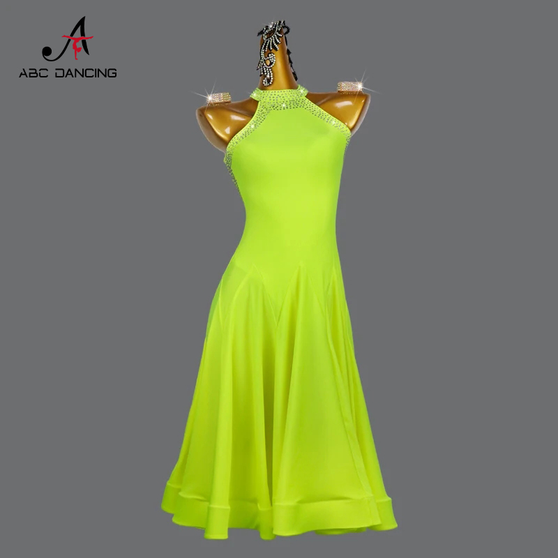 Women Formal Party Wear Dress - 2026 新ラテンダンスドレスロングスカートスポーツ衣装社交練習着フォーマルカクテルパーティーセクシーな女の子イブニングダンスウェア