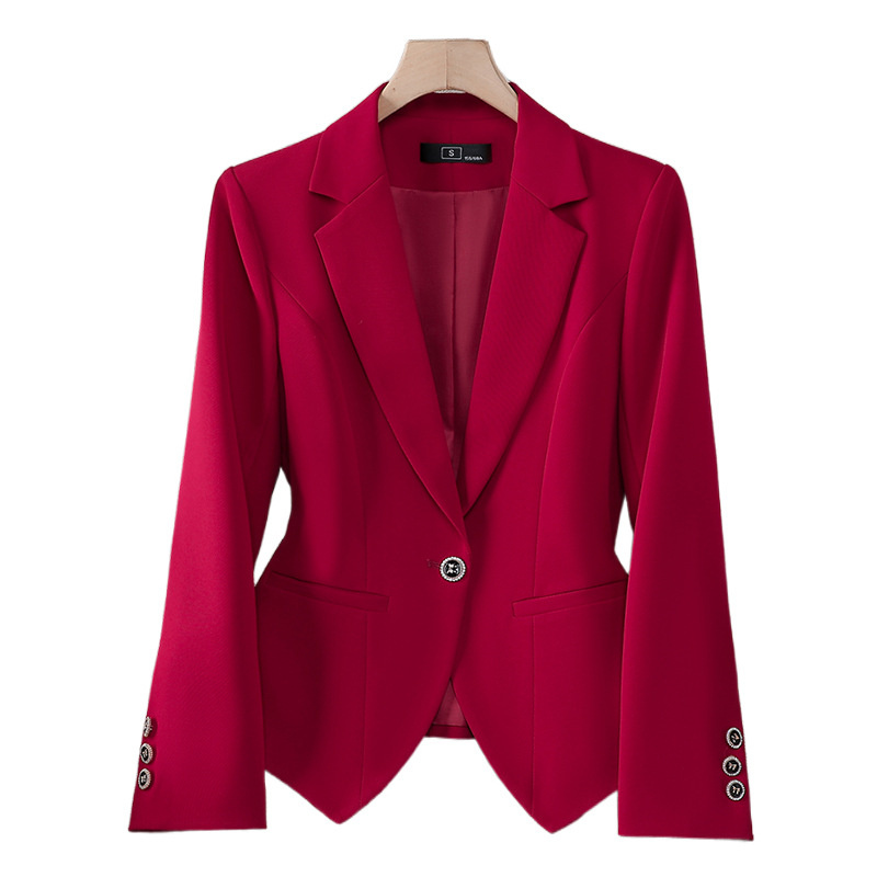 新しいファッション女性フォーマルブレザー女性赤白黒オフィスス - Women'S Office Formal Wear For Ladies のレビューと価格