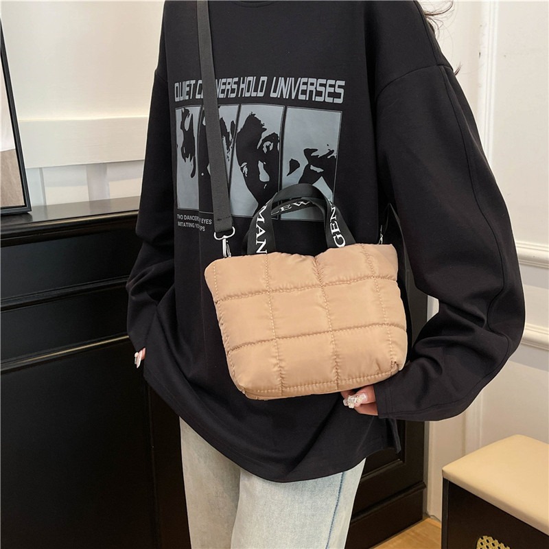 女性用バッグ ファッショントートハンドバッグ コットンパッド - Shoulder Bag Structured のレビューと価格