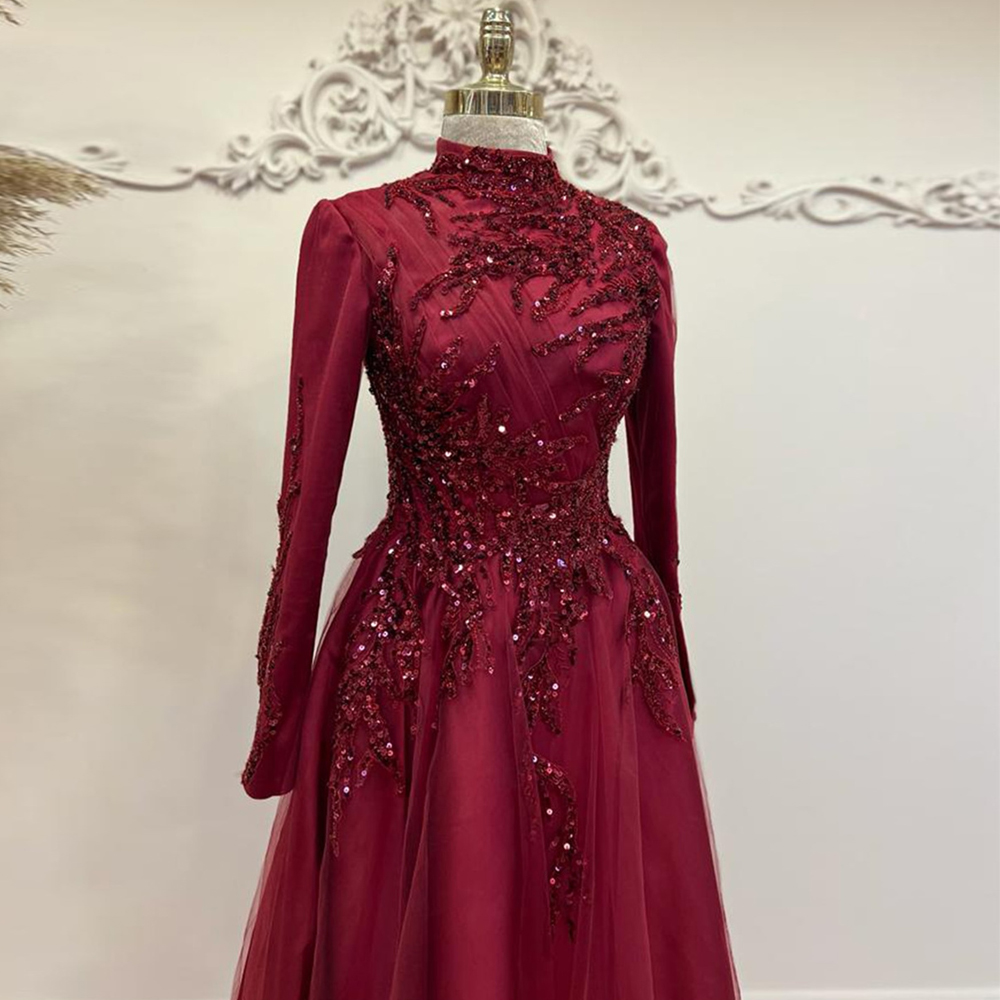 スパンコールのついた足首までの長さのウエディングドレス,ハイ - Women Formal Party Wear Dress のレビューと価格