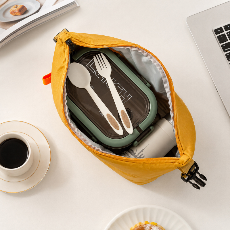 再利用可能な断熱ランチバッグポータブルサーマルクーラー弁当ト - Structured Handbag Work のレビューと価格