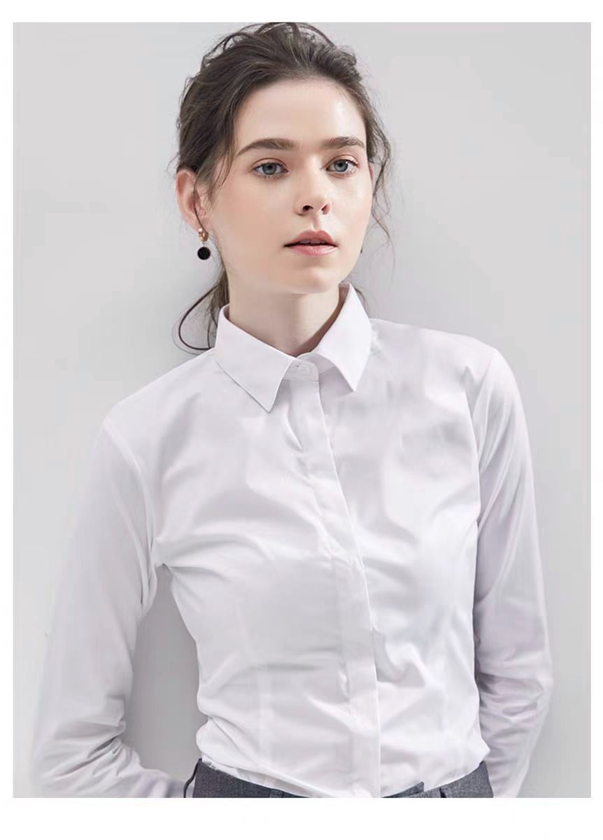 夏黒シャツ半袖トップスクエアカラー新しい弾性作業服フォーマル - Women Formal Wear Black And White のレビューと価格