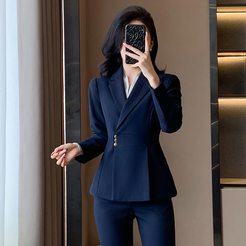 秋冬向けプロフェッショナルレディーススーツ、エレガントな女神 - Women Formal Wear Shirt And Pant のレビューと価格