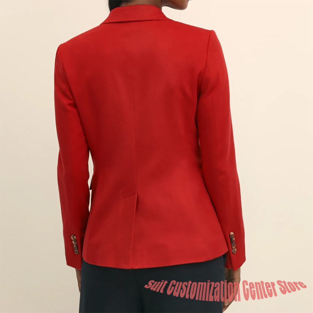 レディース ネイビー ウール服 シングルブレスト ツーピース - Women'S Office Formal Wear For Ladies のレビューと価格