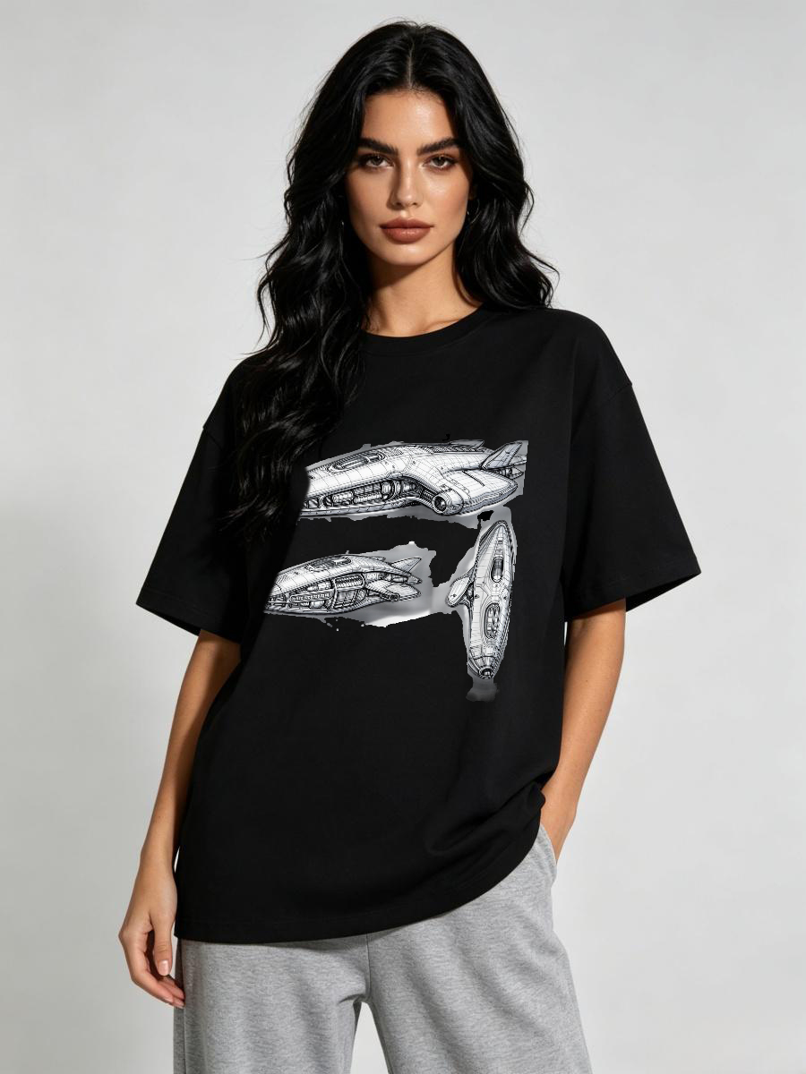 Tシャツ 女性用 ハーネスストラップディテール 装飾アクセン - Edgy Formal Wear Women のレビューと価格