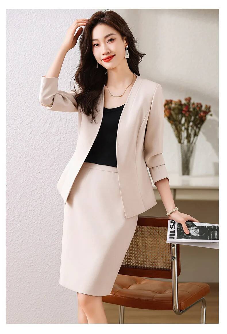 スカートとジャケット付きのフォーマルな女性用ビジネススーツ  - Women'S Office Formal Wear For Ladies のレビューと価格