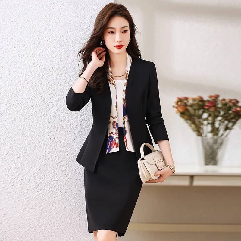 スカートとジャケット付きのフォーマルな女性用ビジネススーツ  - Women'S Office Formal Wear For Ladies のレビューと価格