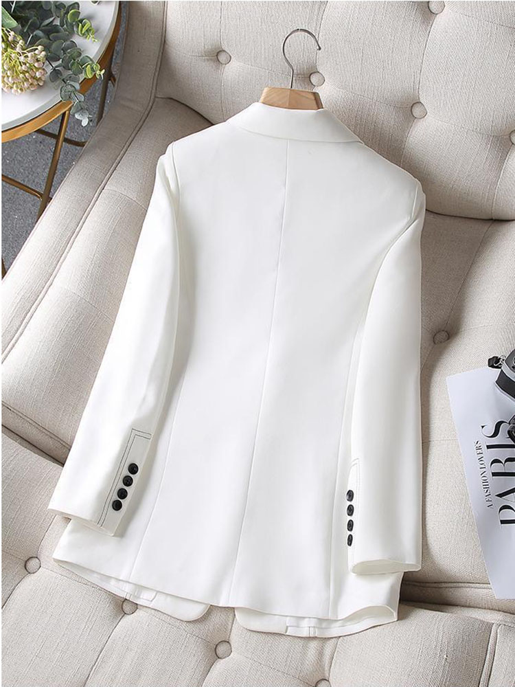 新しいファッション女性フォーマルブレザーレディース白黒女性長 - Women Formal Wear Black And White のレビューと価格