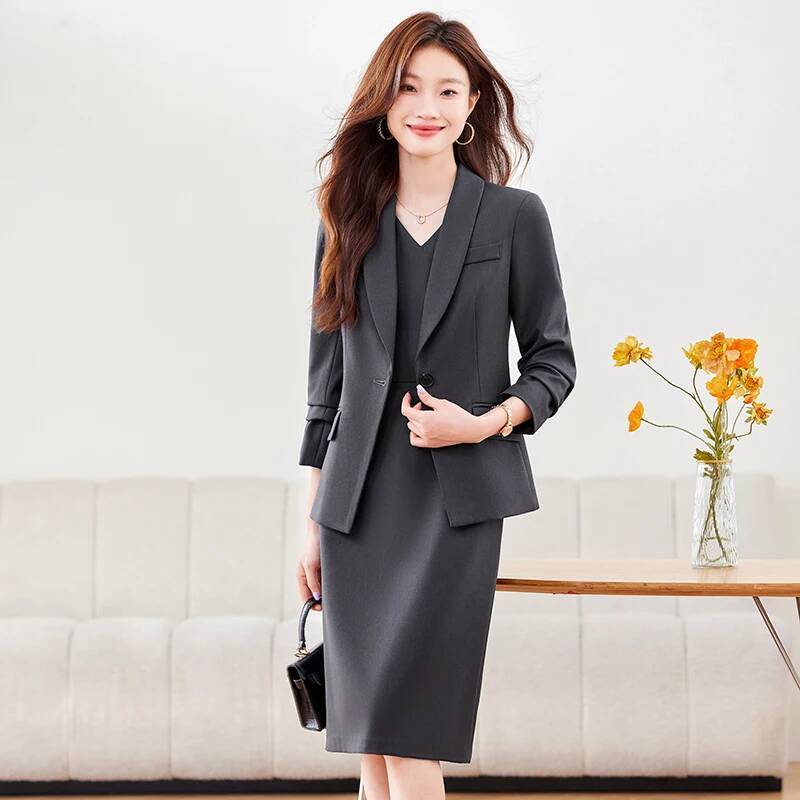 高品質生地のレディースビジネススーツ、ドレスとジャケットコー - Women'S Office Formal Wear For Ladies のレビューと価格