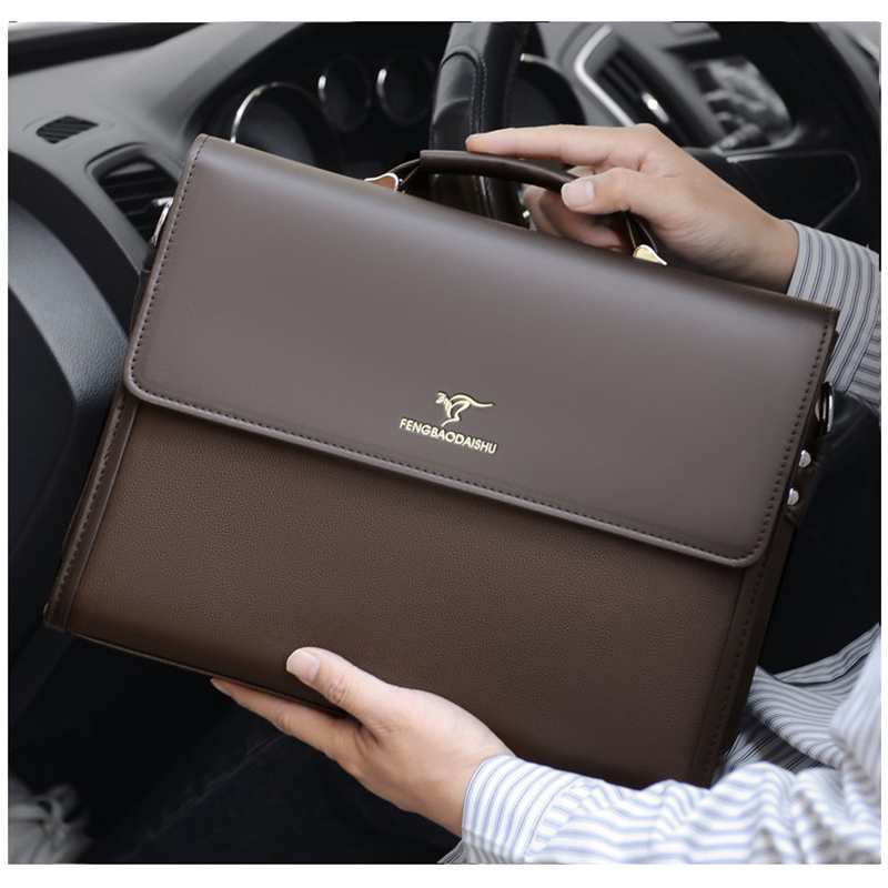 革高級ブリーフケース男性デザイナー仕事ビジネストートボルサス - Structured Handbag Work のレビューと価格