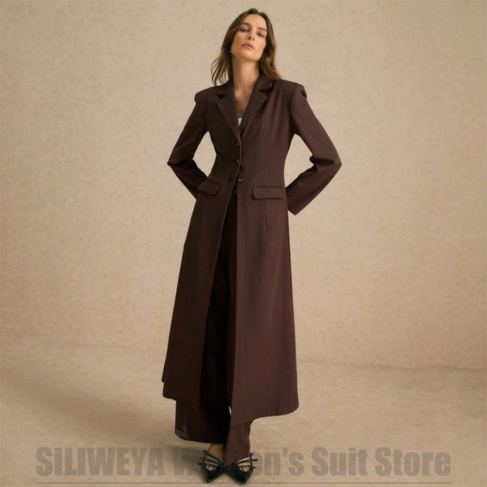 ファッションレディーススーツ 2ピース 長袖 シングルブレス - Women Formal Wear Shirt And Pant のレビューと価格