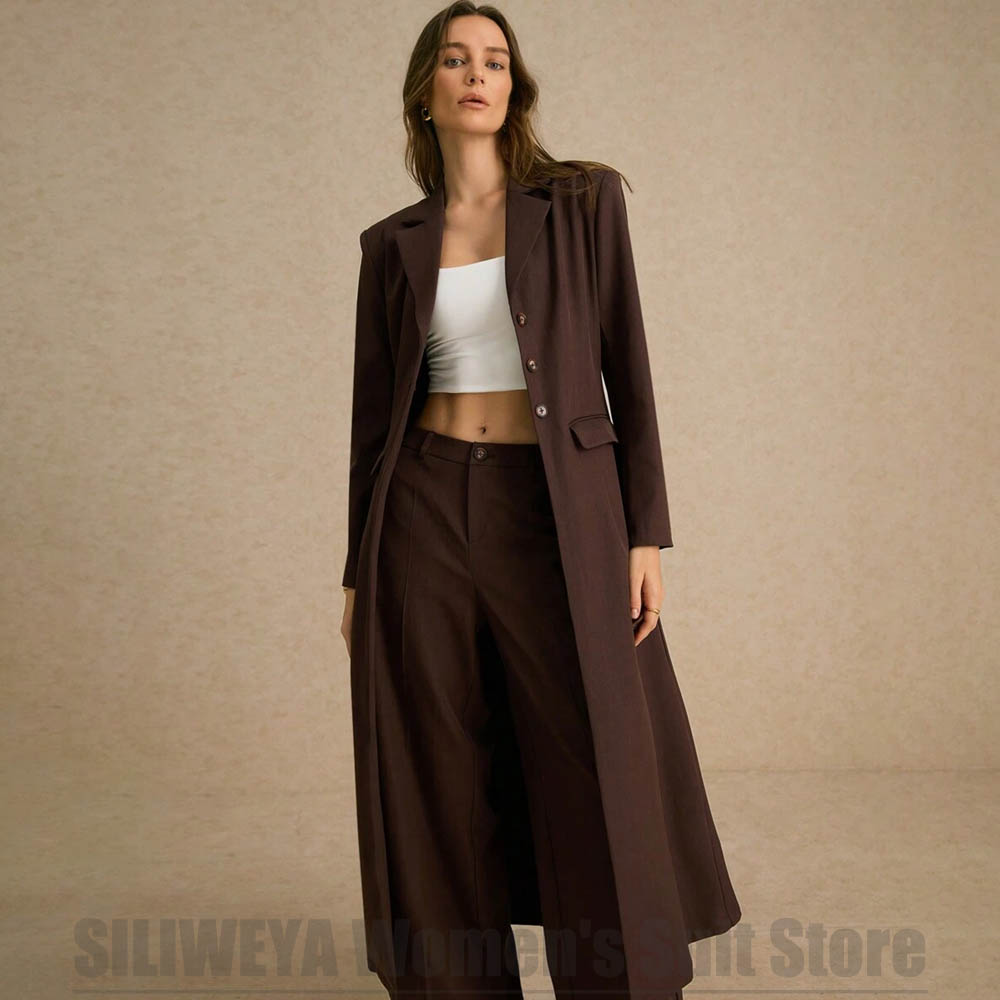 ファッションレディーススーツ 2ピース 長袖 シングルブレス - Women Formal Wear Shirt And Pant のレビューと価格