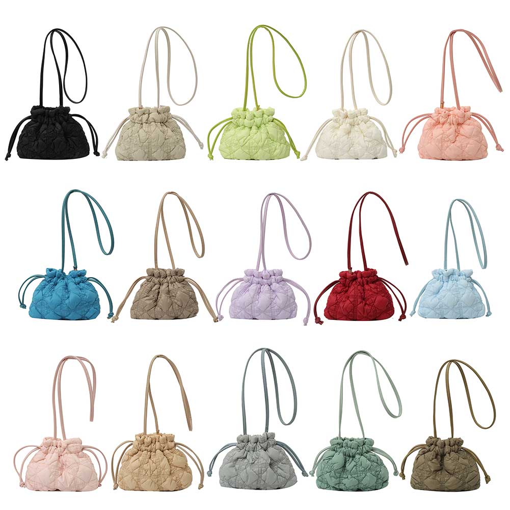 女性用巾着ショルダーバッグ,取り外し可能なストラップ,キルテ - Shoulder Bag Structured のレビューと価格