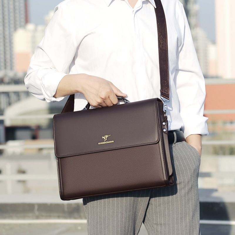 高級メンズブリーフケースデザイナーワークビジネスカジュアル大 - Structured Handbag Work のレビューと価格