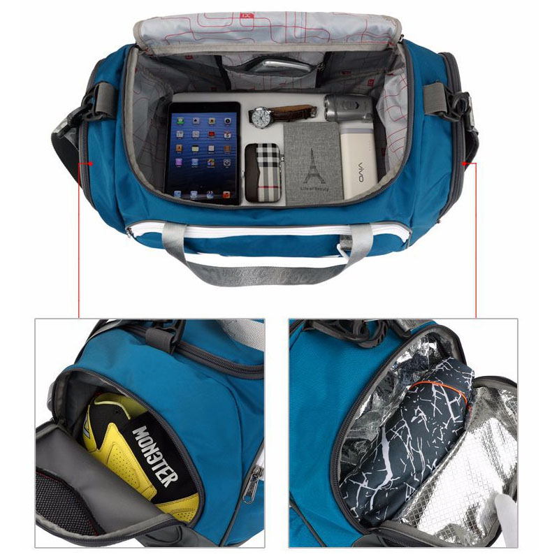 IX 40L 大型ジムバッグフィットネスウェットドライトレー - Structured Handbag Work のレビューと価格