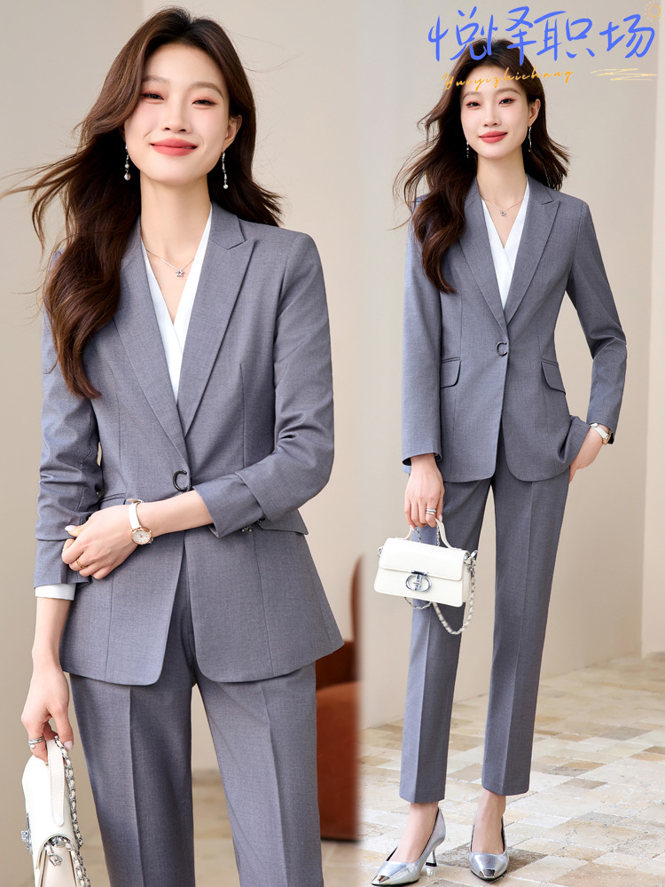 レディーススーツセット：女神のような気品漂うプロフェッショナ - Women Formal Wear Shirt And Pant のレビューと価格
