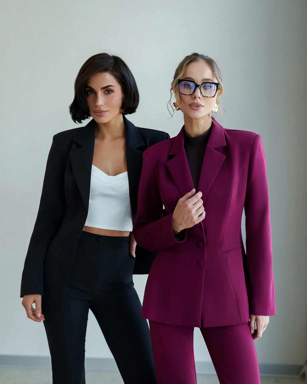 無地レディースパンツスーツ スリムフィット 長袖フォーマルワ - Women Formal Party Wear Dress のレビューと価格